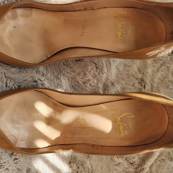 CHRISTIAN LOUBOUTIN TAUPE HEEL SIZE 40 (10US) - Picture 3 of 11